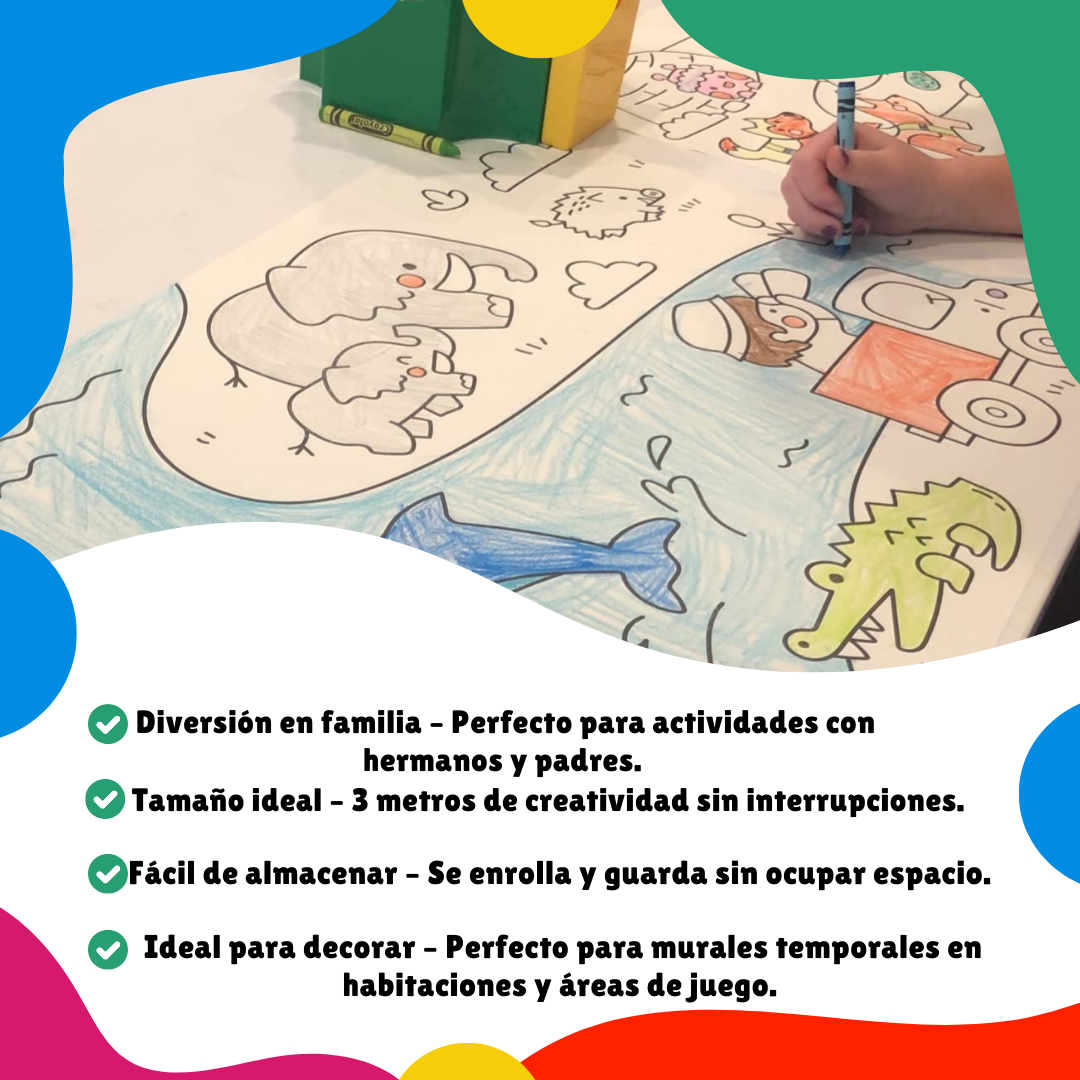 PROMOCIÓN 2X1 ROLLO ADHESIVO PARA COLOREAR 3 MTS !