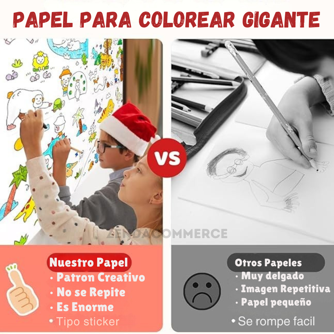 PROMOCIÓN 2X1 ROLLO ADHESIVO PARA COLOREAR 3 MTS !