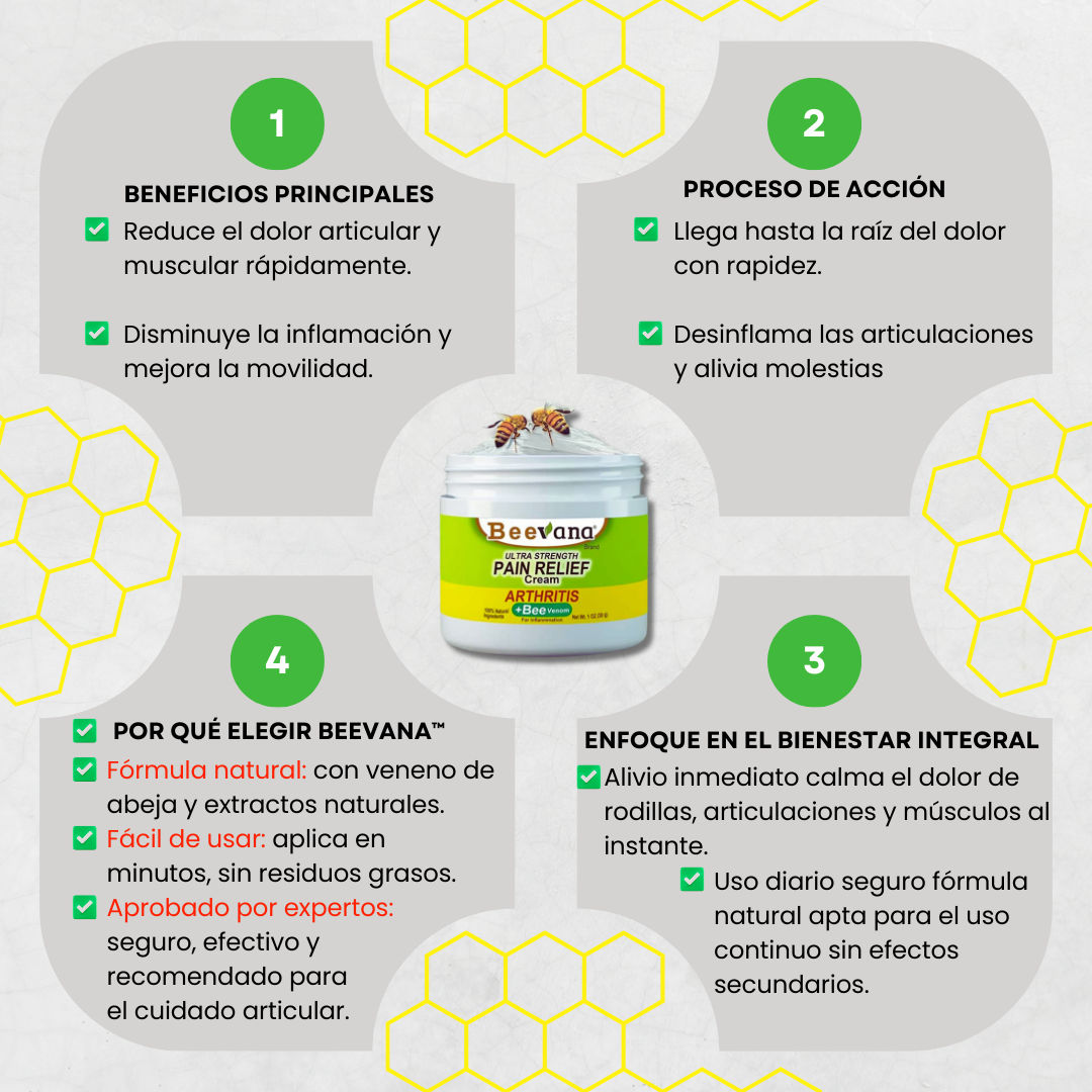Crema Beevana Original Con Veneno de Abeja